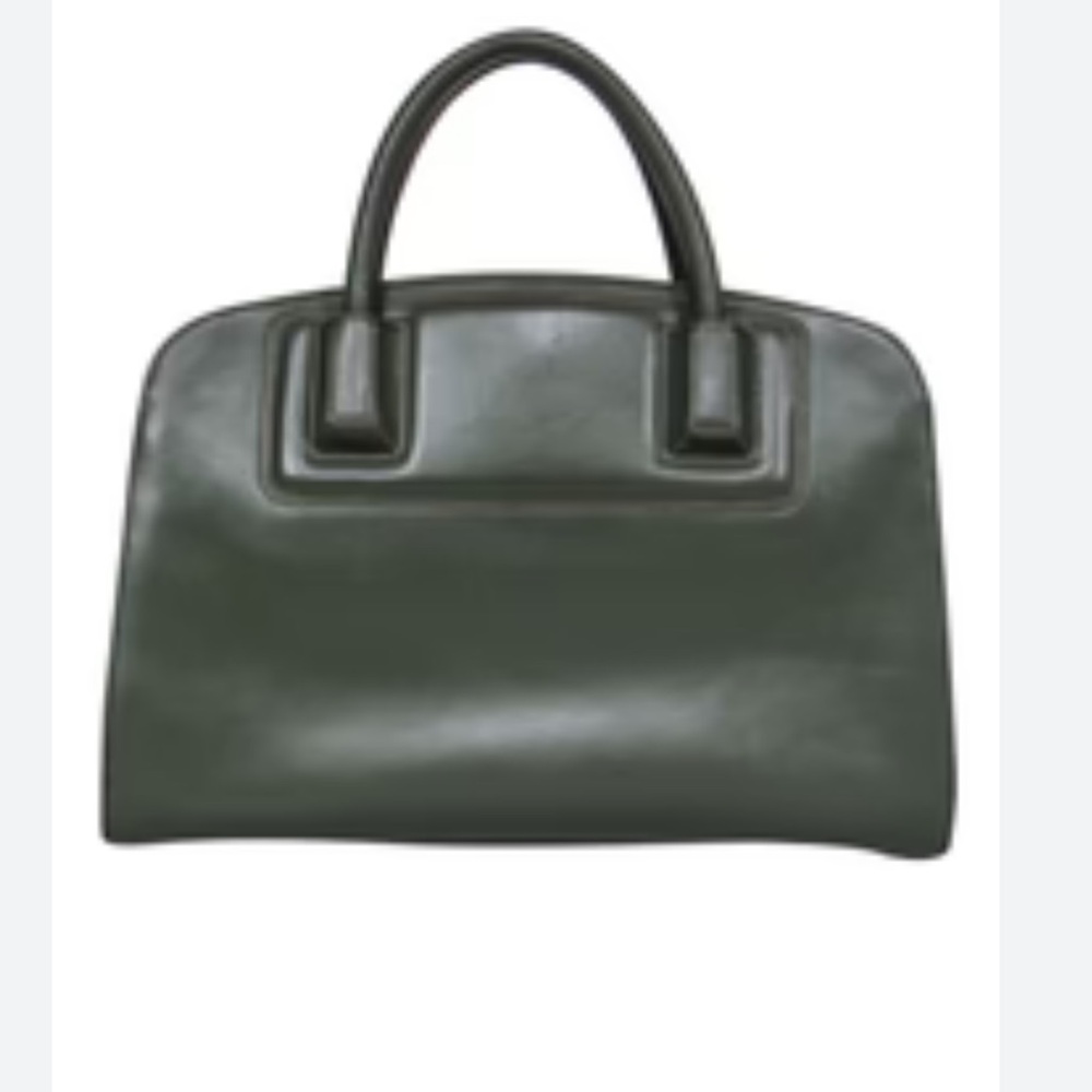 Zac Posen Z. Spoke Leather Satchel Olive Green.